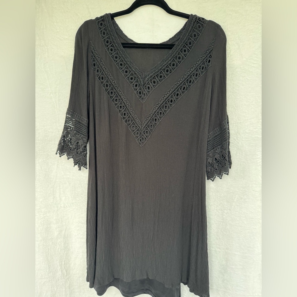 Wrangler Black Polyester Dress